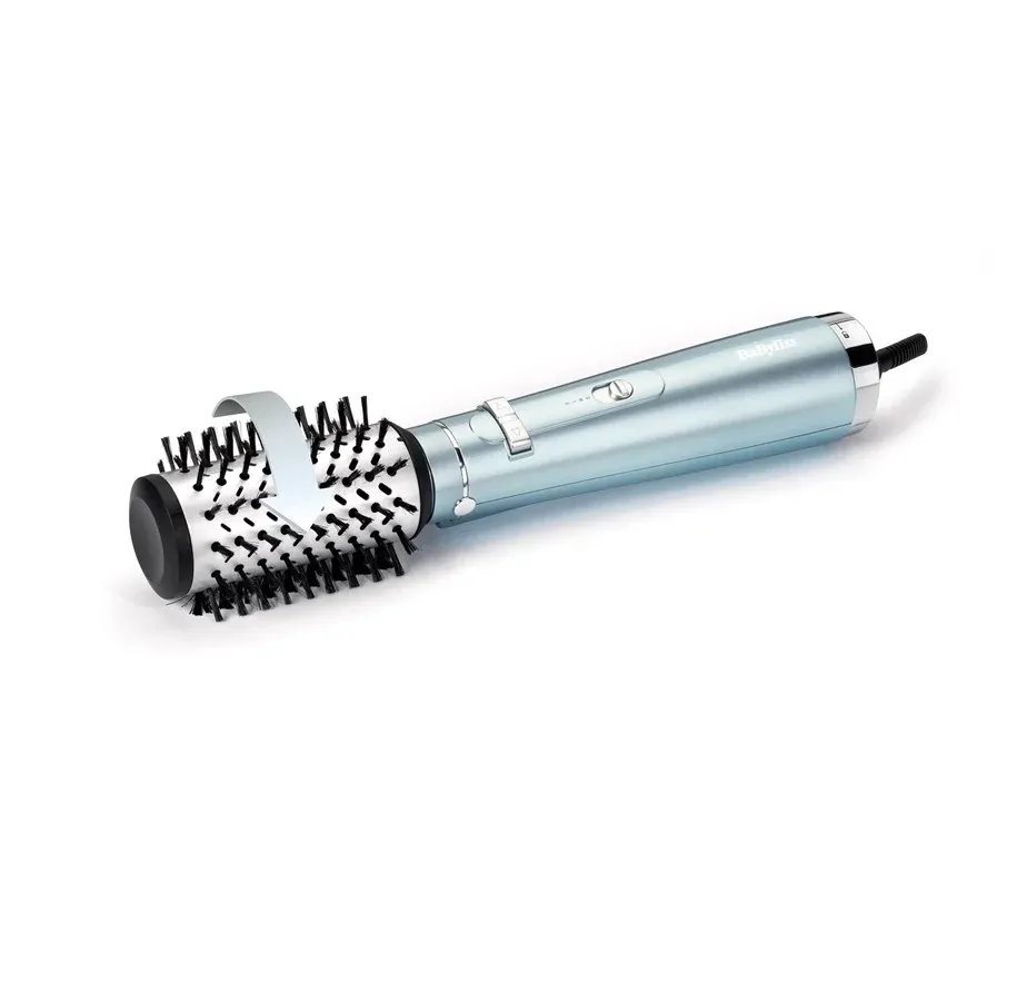 BaByliss Hydro Fusion Air Styler med rund børste i akva og svart